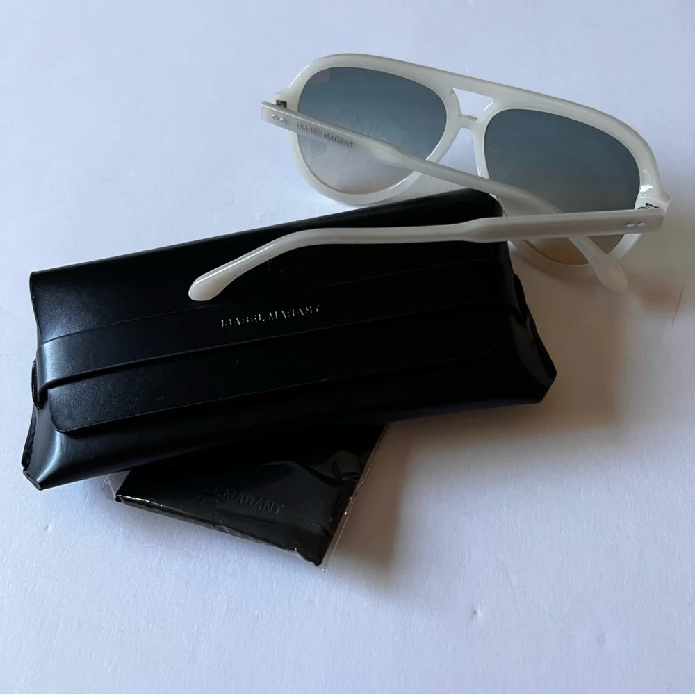 ISABEL MARANT IM0006/S SZJPR NAYA SUNGLASSES PILOT SHAPE IN IVORY NEW WITH CASE